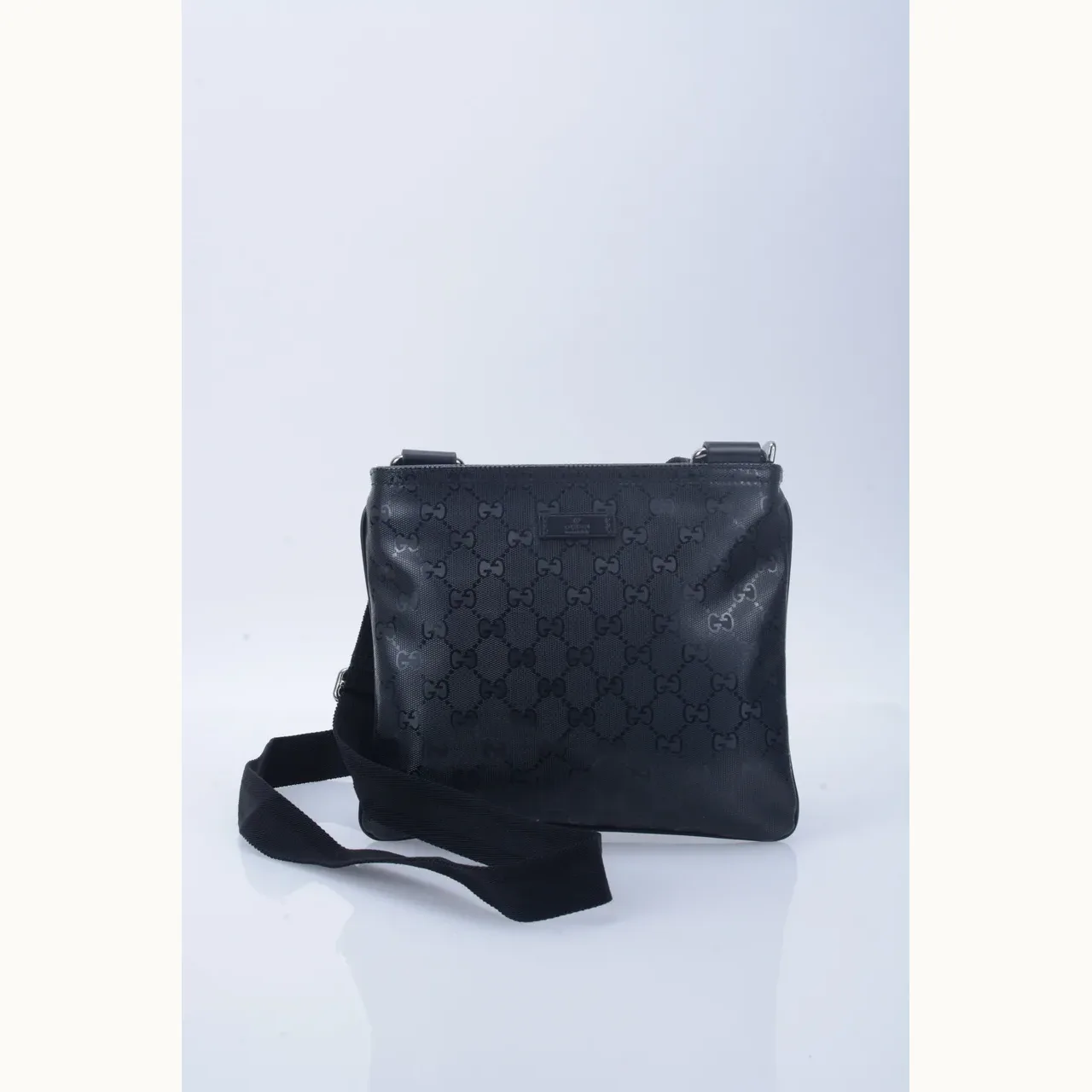 Bolso Messenger Gucci GG Crystal Negro
