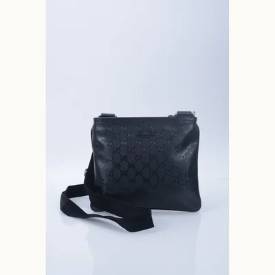 Gucci GG Crystal Messenger Bag Black