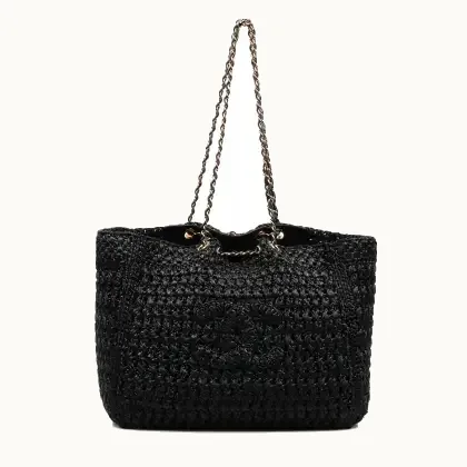 Bolso Shopping Chanel Raffia