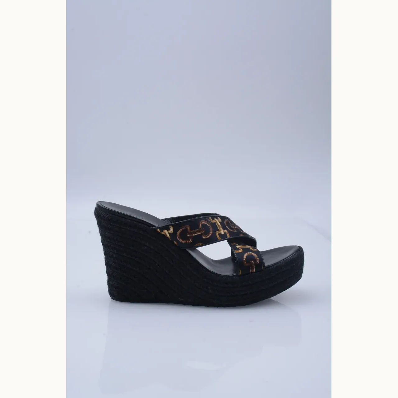 Mocasines Gucci Horsebit 1955 Satin Negros, Talla 38