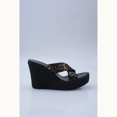 Mocasines Gucci Horsebit 1955 Satin Negros, Talla 38