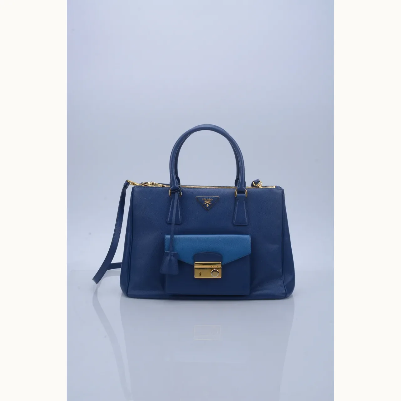 Bolso Prada Galleria Front Pocket Azul
