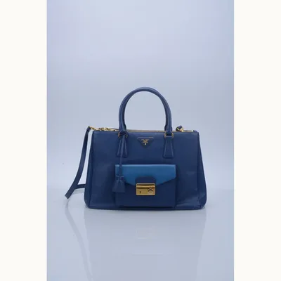 Bolso Prada Galleria Front Pocket Azul