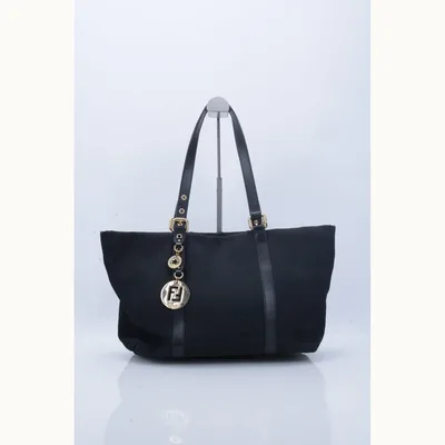 Bolso Burberry Fendi Zucchino Canvas Negro