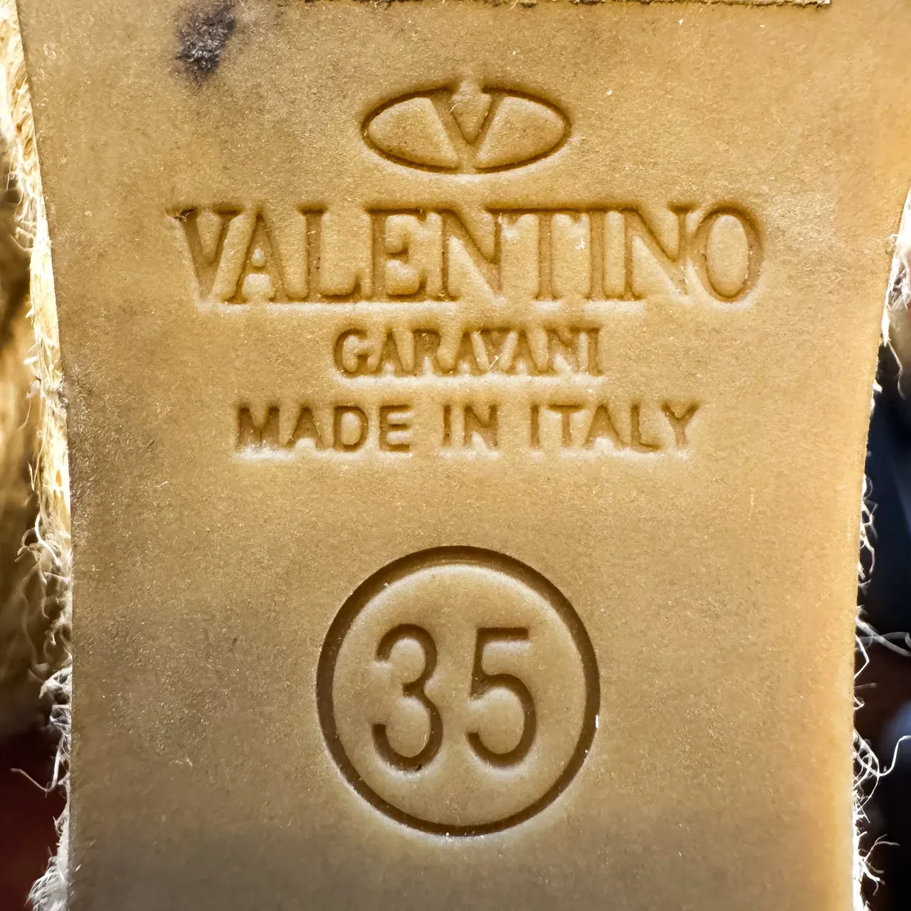 Alpargatas Valentino Garavani, Talla 35