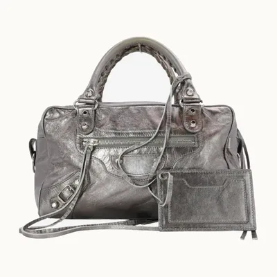 Bolso Balenciaga Le City Plateado