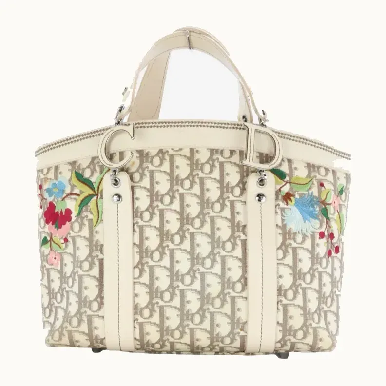 Bolso Dior Trotter Vintage Flores 2005