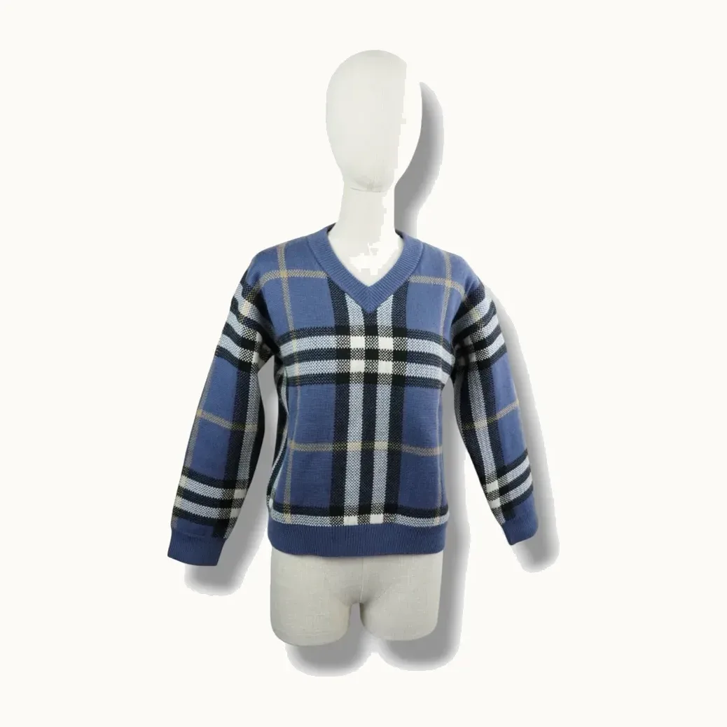 Suéter Burberry Vintage Check Wool, Talla XS