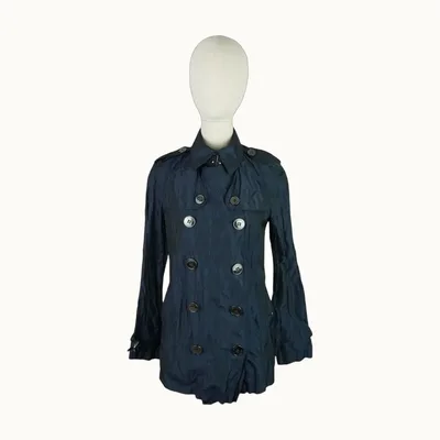 Burberry Satin Coat Blue
