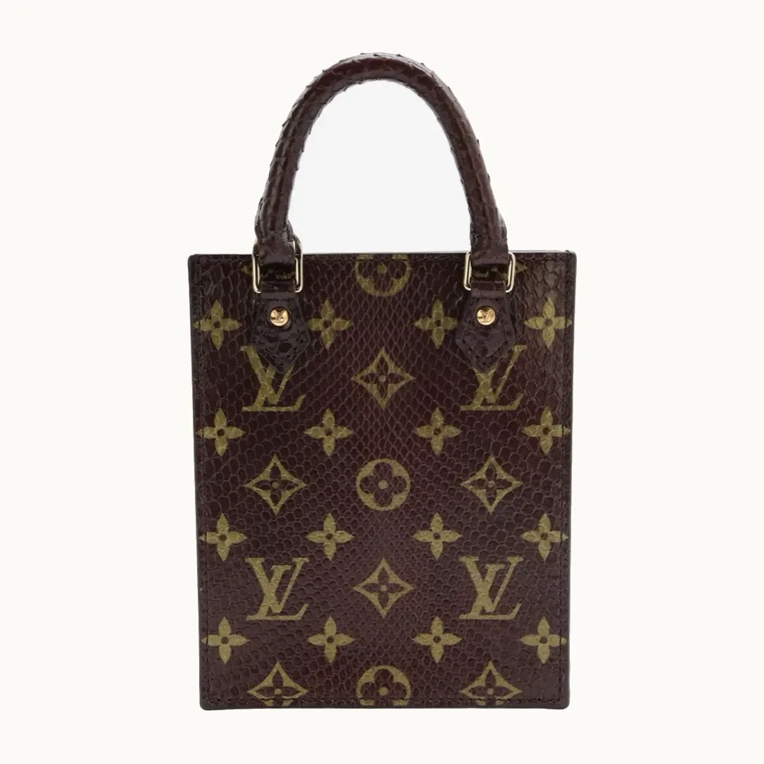 Bolso Louis Vuitton Petit Plat Monogram Pitón