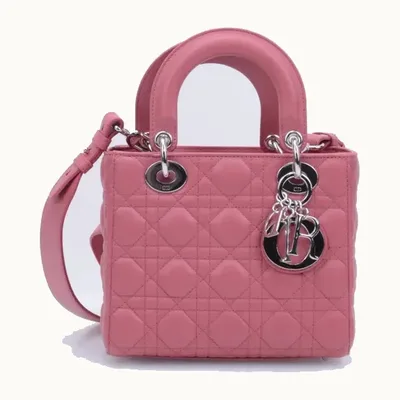 Bolso de Mano Dior Lady Small My ABCDior Rosa