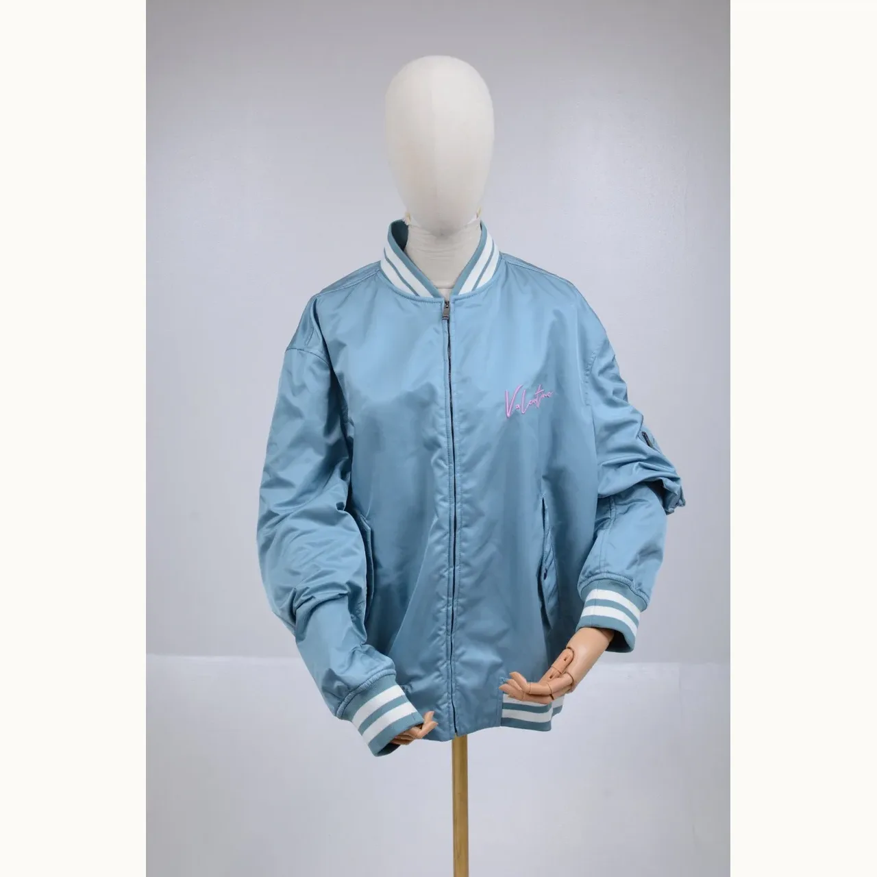 Chaqueta Valentino VLogo Bomber Azul, Talla XL