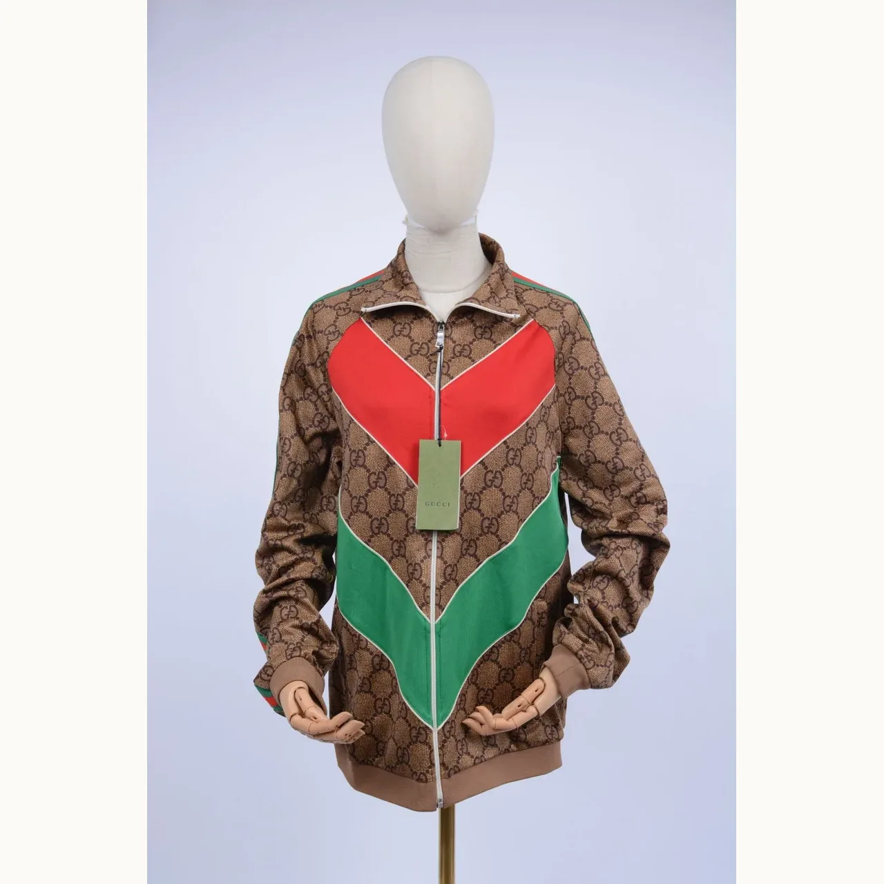 Gucci Conjunto Monogram Track Café, Talla XL