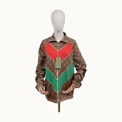 Gucci Conjunto Monogram Track Café, Talla XL
