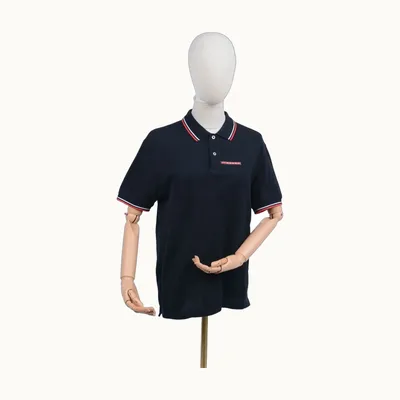 Prada Logo Polo Shirt Black, Size M
