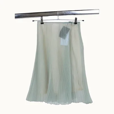 Prada Pleated Skirt Green, Size XS