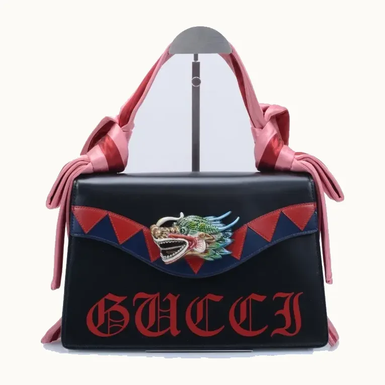 Bolso de Mano Gucci Naga Dragon Small Negro