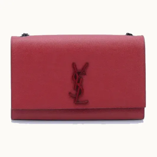 Bolso de Hombro Saint Laurent Kate Medium Rojo