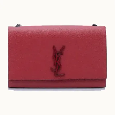 Bolso de Hombro Saint Laurent Kate Medium Rojo
