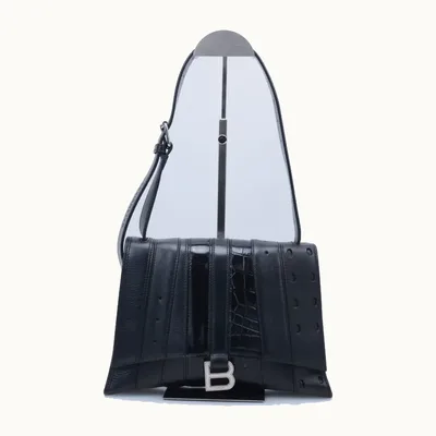 Bolso de Hombro Balenciaga Hourglass Medium Multibelt Negro