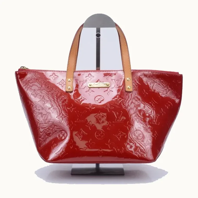Bolso de Mano Louis Vuitton Bellevue PM Vernis Rojo