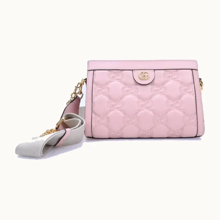 Bolso de Hombro Gucci Matelassé Small Shoulder Rosa