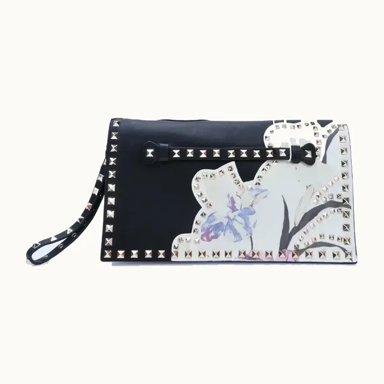 Kimono Valentino Clutches 1997 Negro