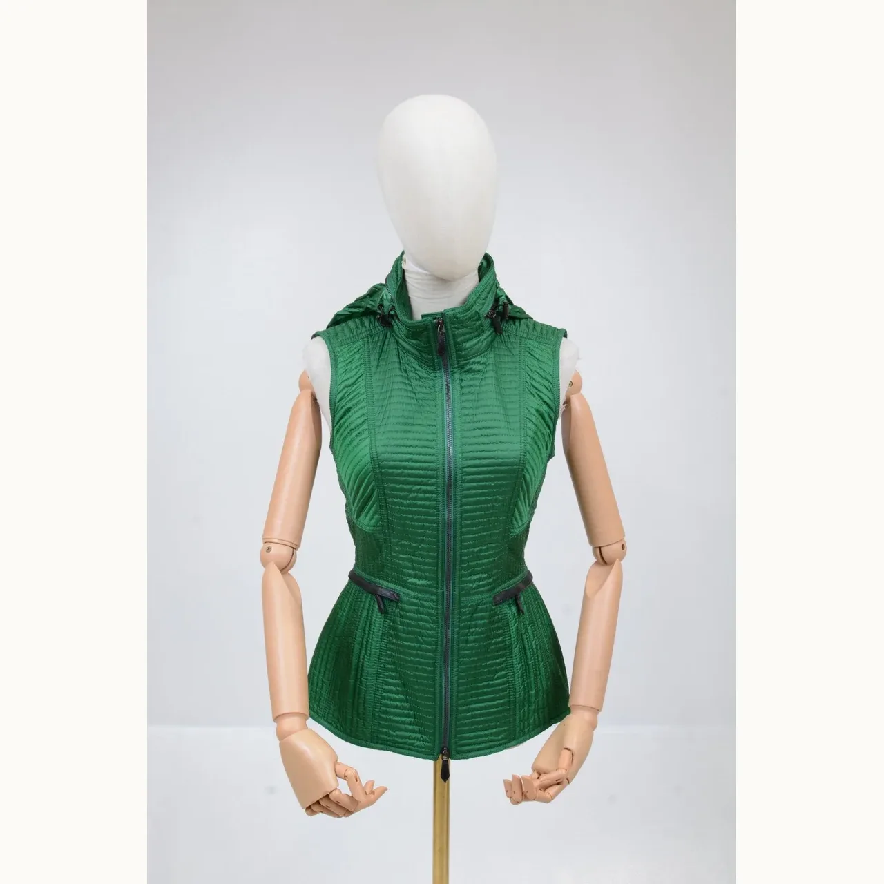Chaleco Burberry Quilted Verde, Talla XS