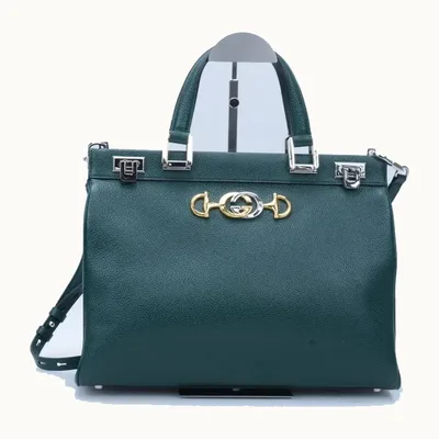 Bolso Top Handle Gucci Zumi Medium Verde