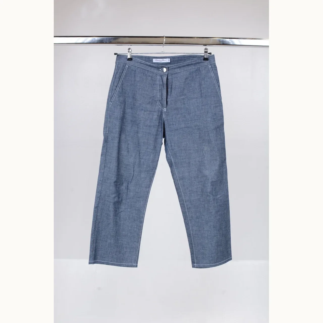 Dior Pantalones Vintage Azul, Talla S