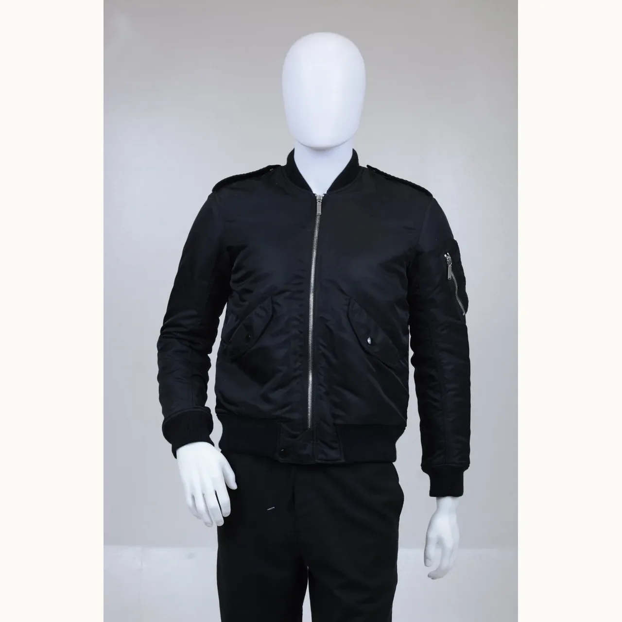 Chaqueta Saint Laurent Ma1 Bomber Negra, Talla M
