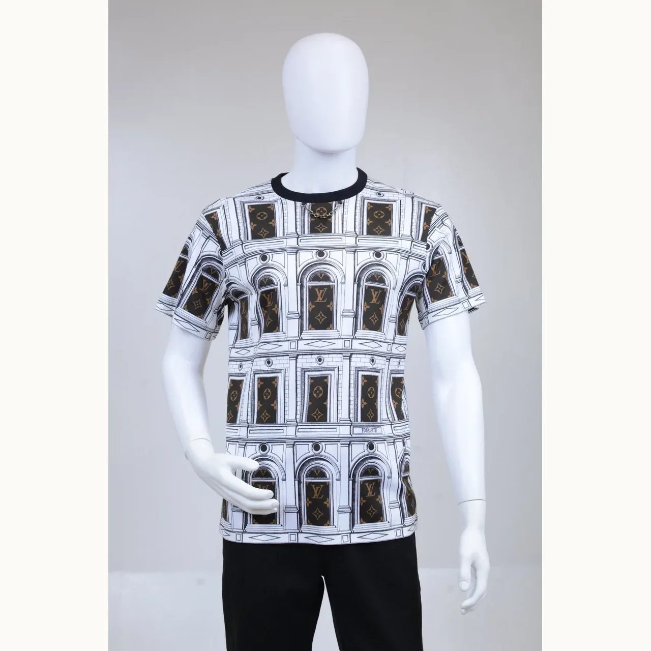 Camisa Louis Vuitton Architettura Estampado Accesorios, Talla M