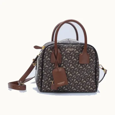 Bolso de Mano Burberry Cube Small Café