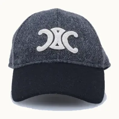 Céline Gorros Gorras Triomphe Wool Gris, Talla S