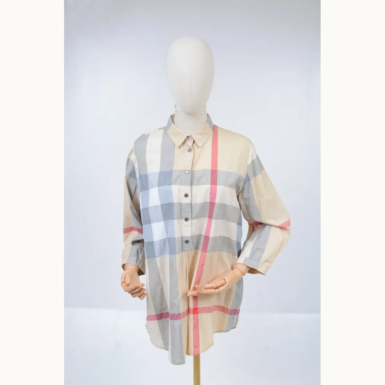 Burberry Camisas Botones Check, Talla L