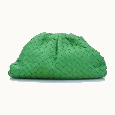 Bolso de Mano Bottega Veneta Intrecciato Verde
