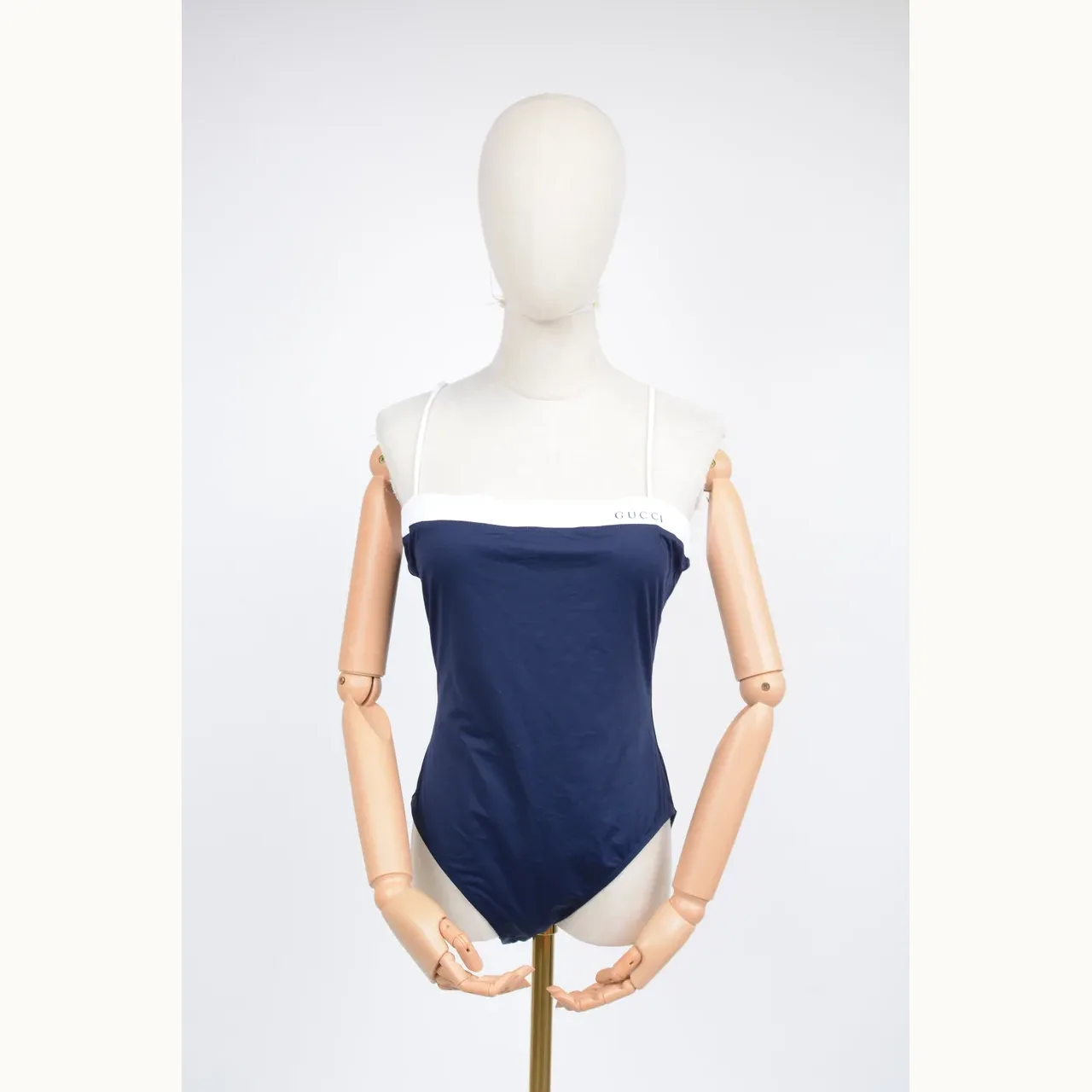 Traje Gucci Baño Colorblock Azul, Talla XXL