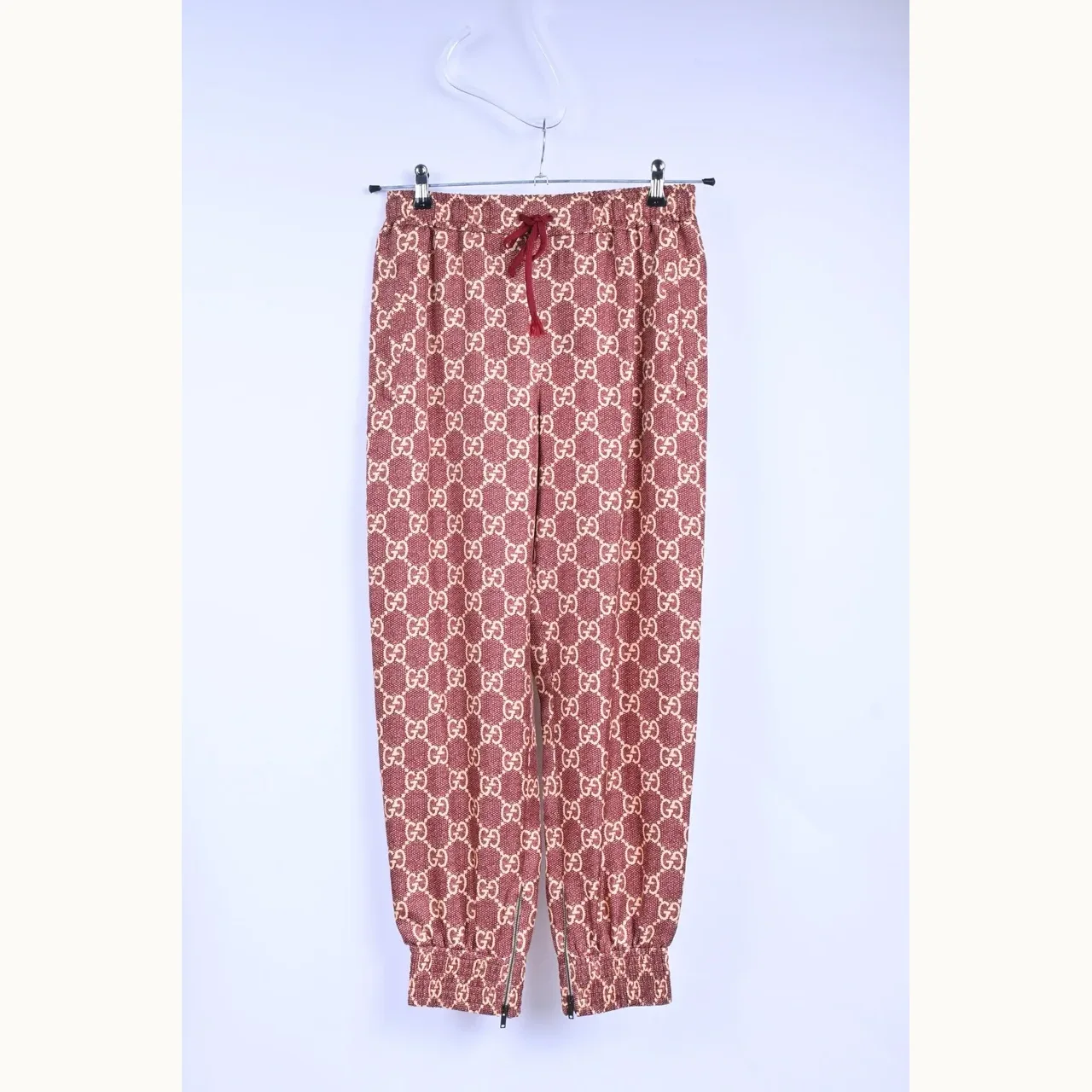 Pantalón Gucci GG Silk Vino, Talla S