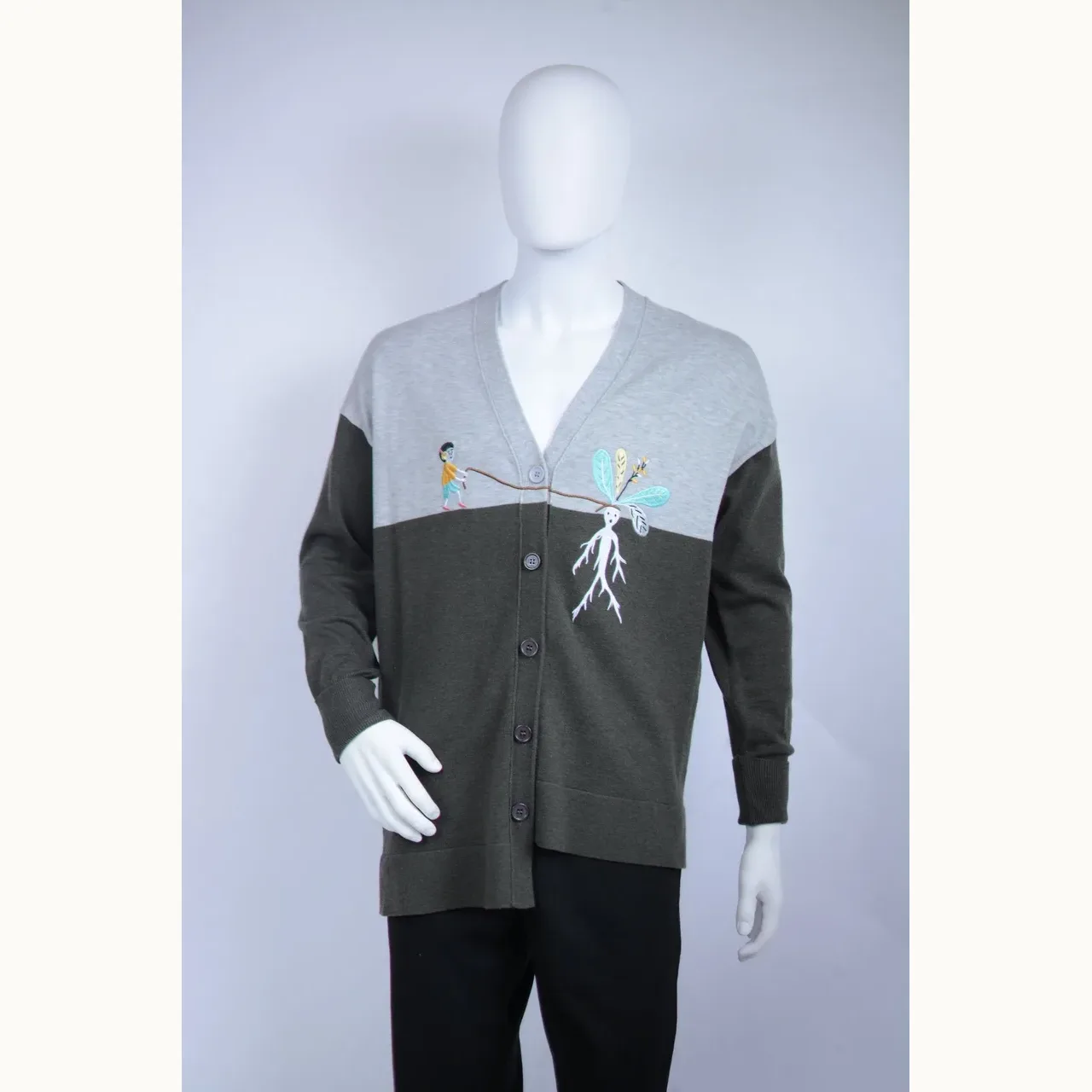 Loewe Embroidered Suna Fujita Gris, Talla S