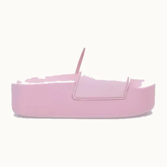 Sandalias Slide Givenchy Logo Platform 60 Rosas, Talla 38