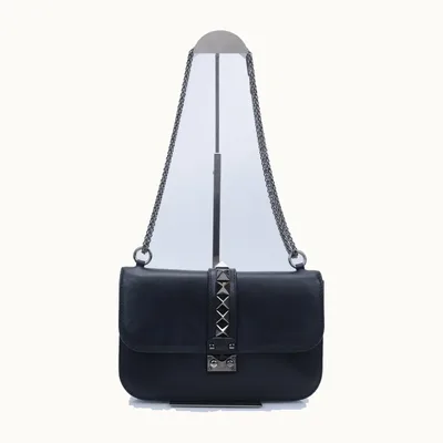 Bolso Saint Laurent Valentino Glam Lock Large Negro