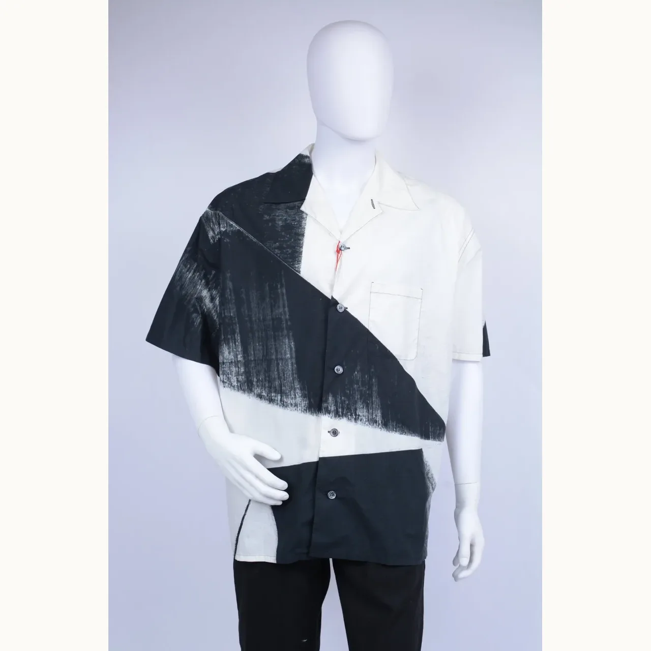 Alexander McQueen Brushstroke Blanca, Talla XL