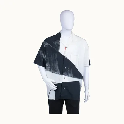 Alexander McQueen Brushstroke Blanca, Talla XL