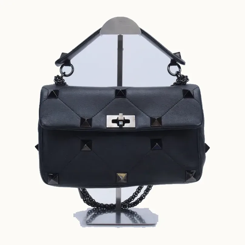Bolso Valentino Roman Stud Large Negro
