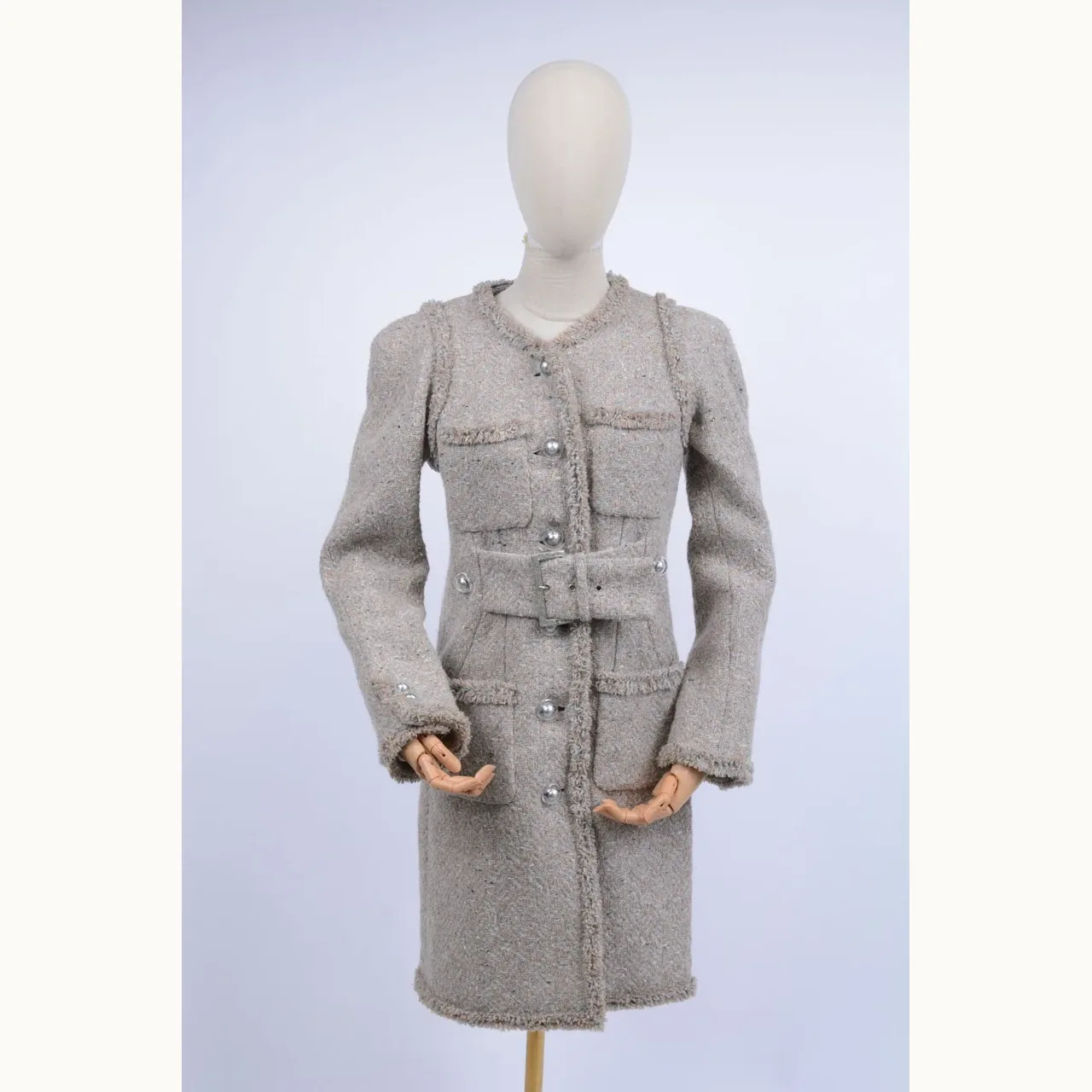 Chanel Tweed Fw17 Gris, Talla M