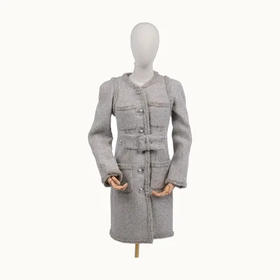 Chanel Tweed Fw17 Grey, Size M