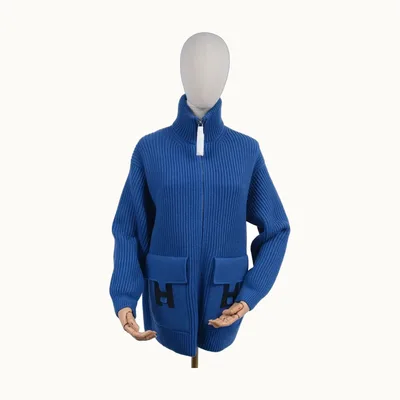 Hermès Pocket Knit Blue, Size S