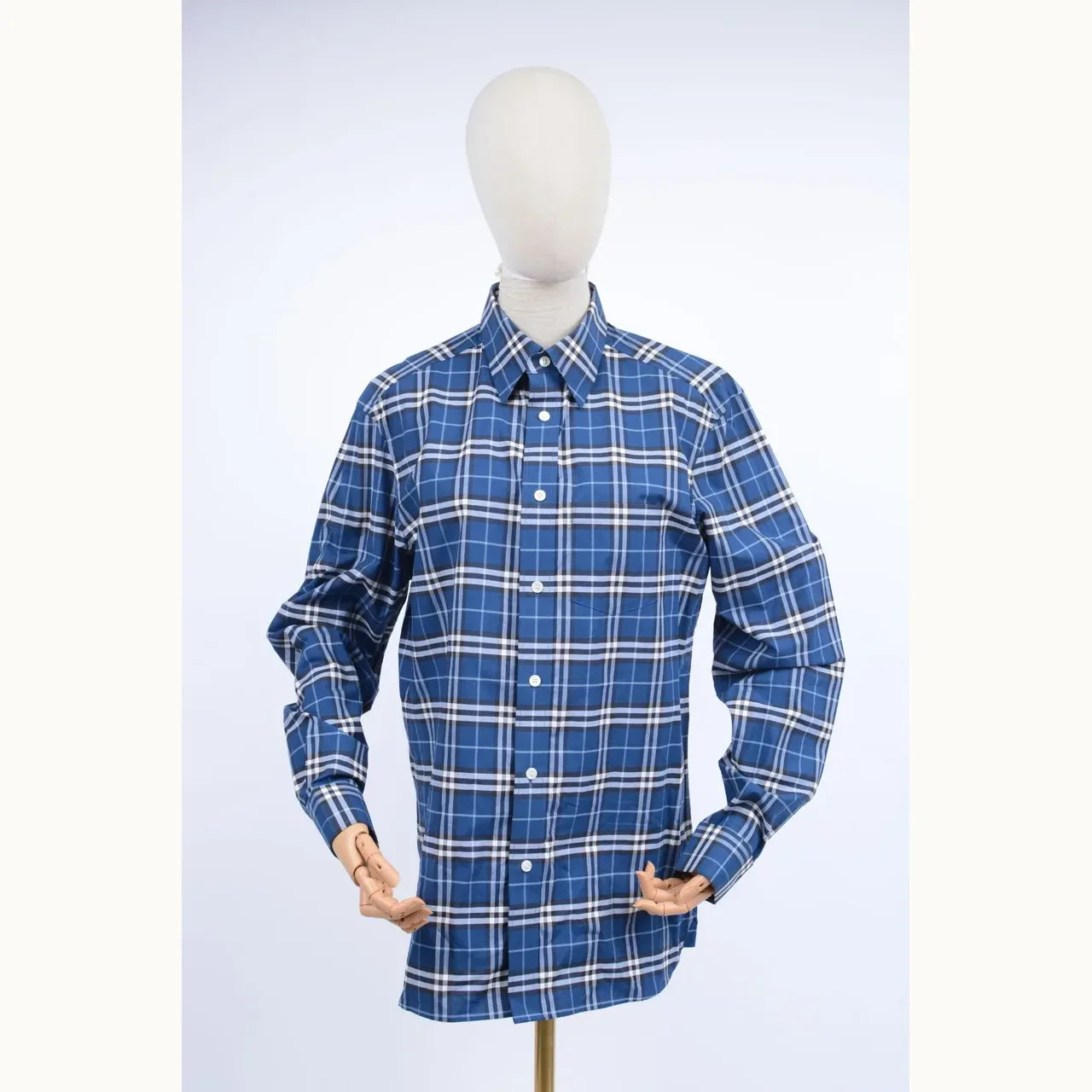 Burberry Check Azul, Talla S