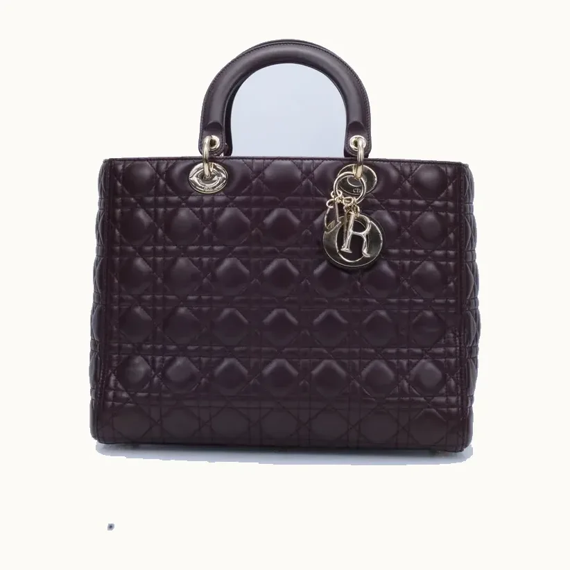 Bolso Dior Lady Large Vino