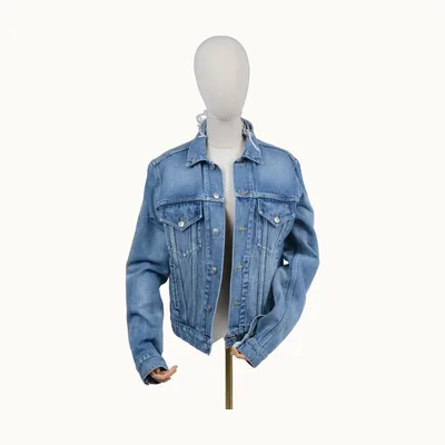 Balenciaga Political Logo Denim Blue, Size L